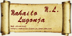 Mahailo Lugonja vizit kartica